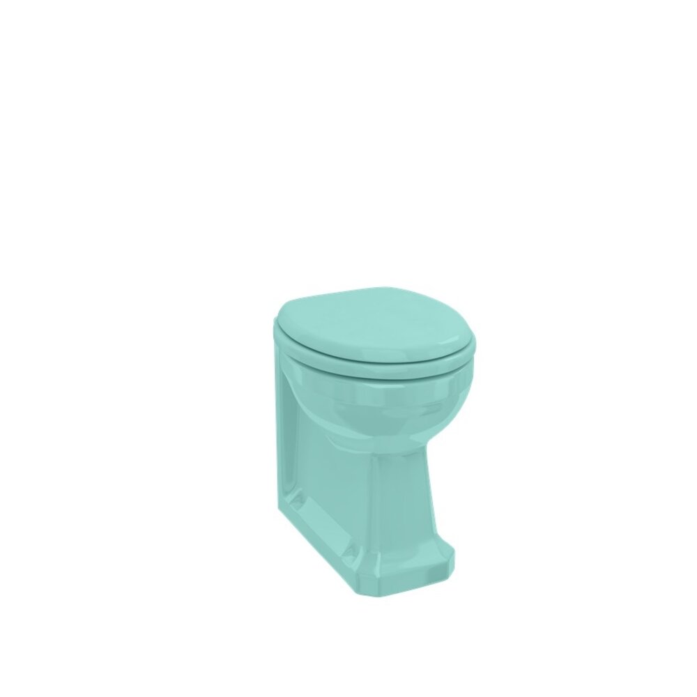 BB Edwardian Bespoke Staande toilet pot Cosmic Green - tegen de muur te monteren