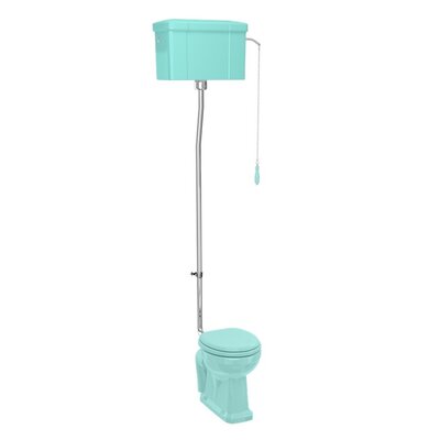 High level WC with ceramic cistern - Cosmic Green