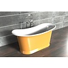 William Holland Freestanding copper bath Bateau, finish coloured enamel/white enamel