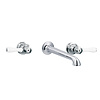 rvb 1935 1935 3-hole wall basin mixer, spout 200mm (trim only)