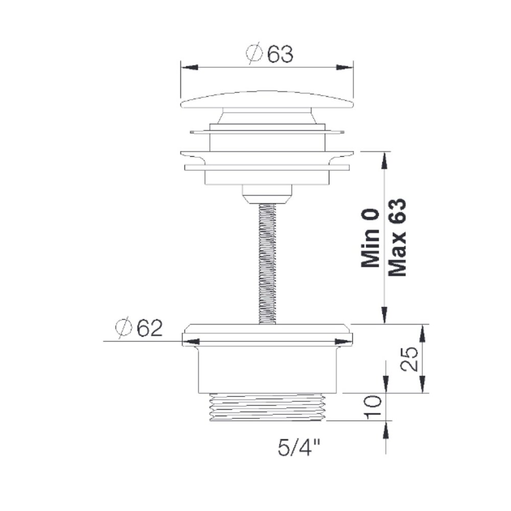 rvb Innovation RVB wastafel waste push up