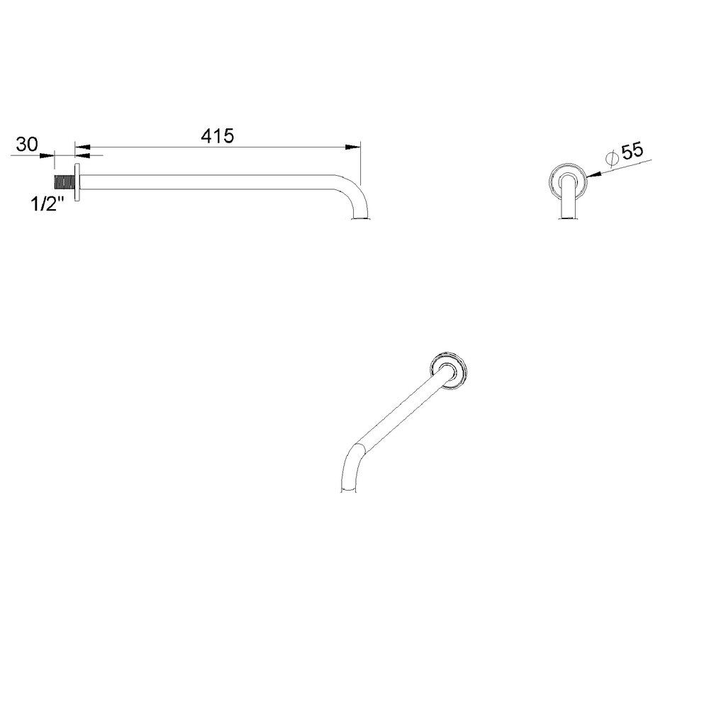 rvb Innovation RVB douchearm 415mm