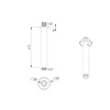 rvb Innovation RVB ceiling shower arm 177mm