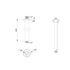 rvb Innovation RVB ceiling shower arm 340mm