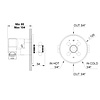 rvb 1921 1921 concealed part for shower thermostat 1920.00.74.INT