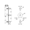 rvb 1921 1921 Concealed thermostat with 2 stop-valves (trim only)