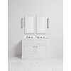 Porter Bathroom Charleston Double Moher VP109 - massief houten badmeubel met  deuren, natuursteen blad en inbouw wastafels