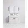 Porter Bathroom Charleston Double Moher VP109  - wooden wash basin stand with doors, natural stone top and underbuilt basins