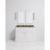 Porter Bathroom Charleston Double Moher VP109  - wooden wash basin stand with doors, natural stone top and underbuilt basins