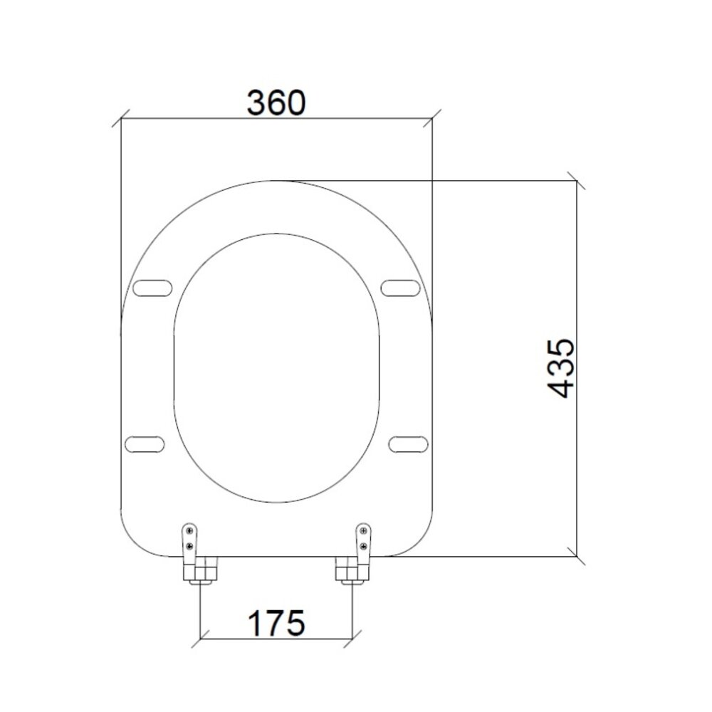 Sbordoni Outlet: Neoclassica  gloss white toilet seat   - for wall hung pan 5309