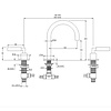 Coalbrook ZURICH CLASSIC Zurich Classic 3-hole basin mixer ZU1006