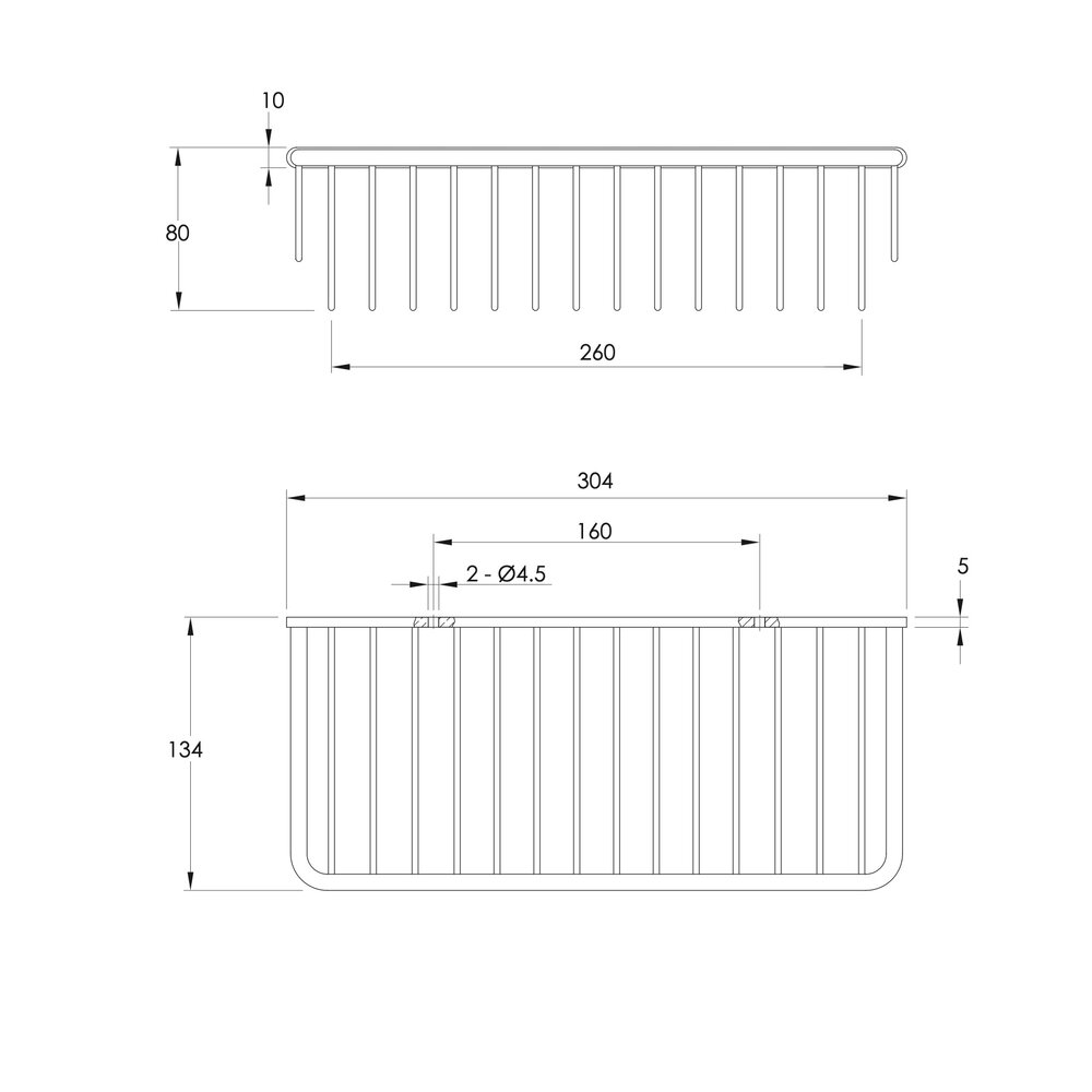 Coalbrook Coalbrook rectangular soap basket