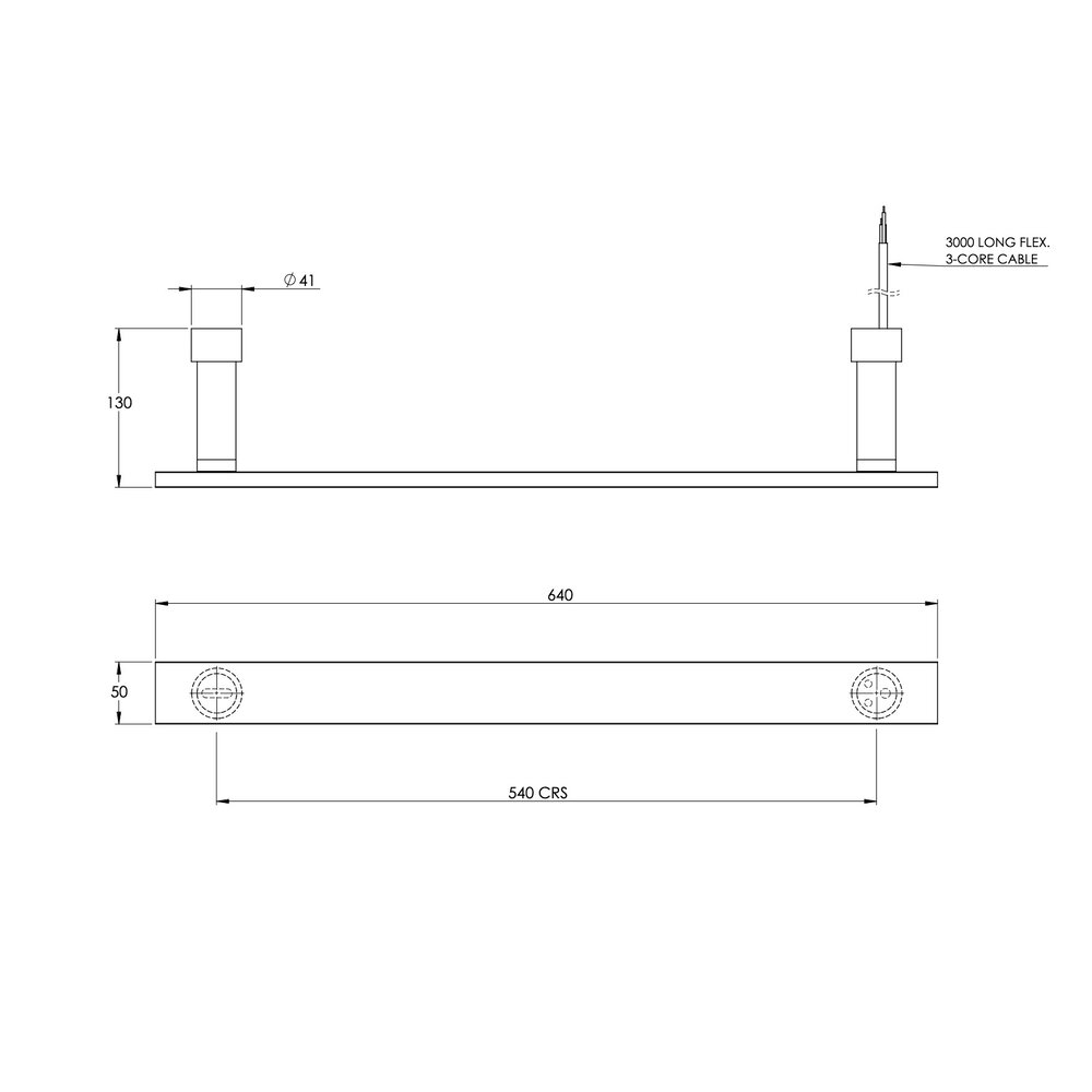 Coalbrook Floating Electric Flat CO8002, elektra aansluiting