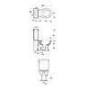 Simas Lante Lante Close coupled toilet with lever cistern