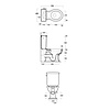 Simas Lante Lante Close coupled toilet with lever cistern