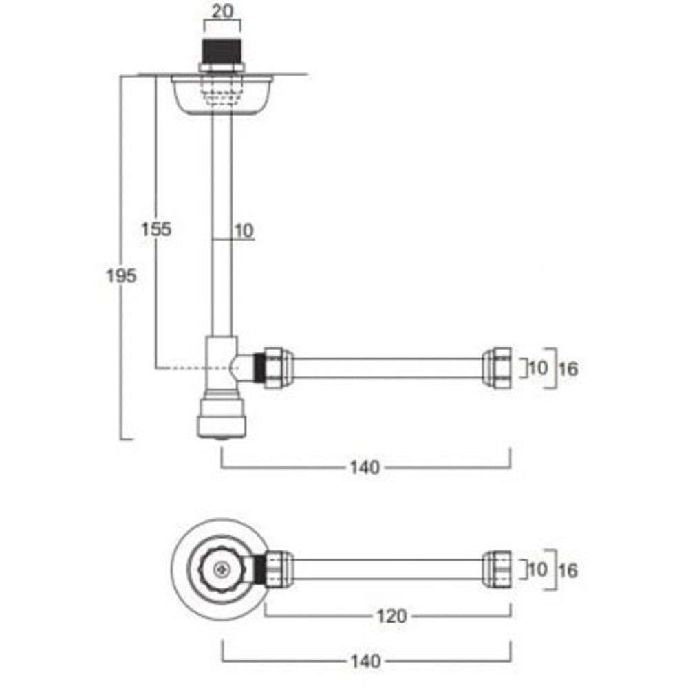 Simas Lante Lante Hooghang toilet met porseleinen reservoir en ketting