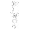 Simas Londra Londra Low Level toilet with lever cistern