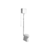 Simas Londra Londra HIgh Level toilet with ceramic cistern