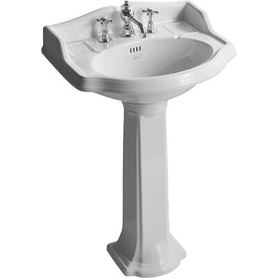 Arcade 59cm  basin with pedestal AR814-AR815