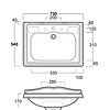 Simas Arcade Arcade 73cm  basin AR834