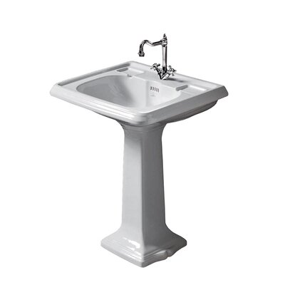 Arcade 73cm  basin with pedestal AR854-AR805