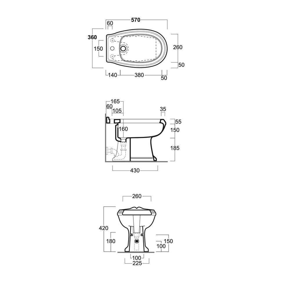 Simas Arcade Arcade bidet