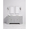 Porter Bathroom Stratford Grand Howth VP100  - wooden wash basin stand with doors, natural stone top and underbuilt basins