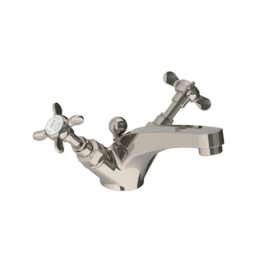 Lefroy Brooks 1900 Classic LB1900 Classic monobloc basin mixer with crosshead handles LB-1185