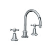 Lefroy Brooks 1900 Classic LB1900 Classic tubular 3-hole basin mixer with crosshead handles CH-1230