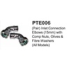 Lefroy Brooks LB Pair inlet connection elbwos 15mm PTE006