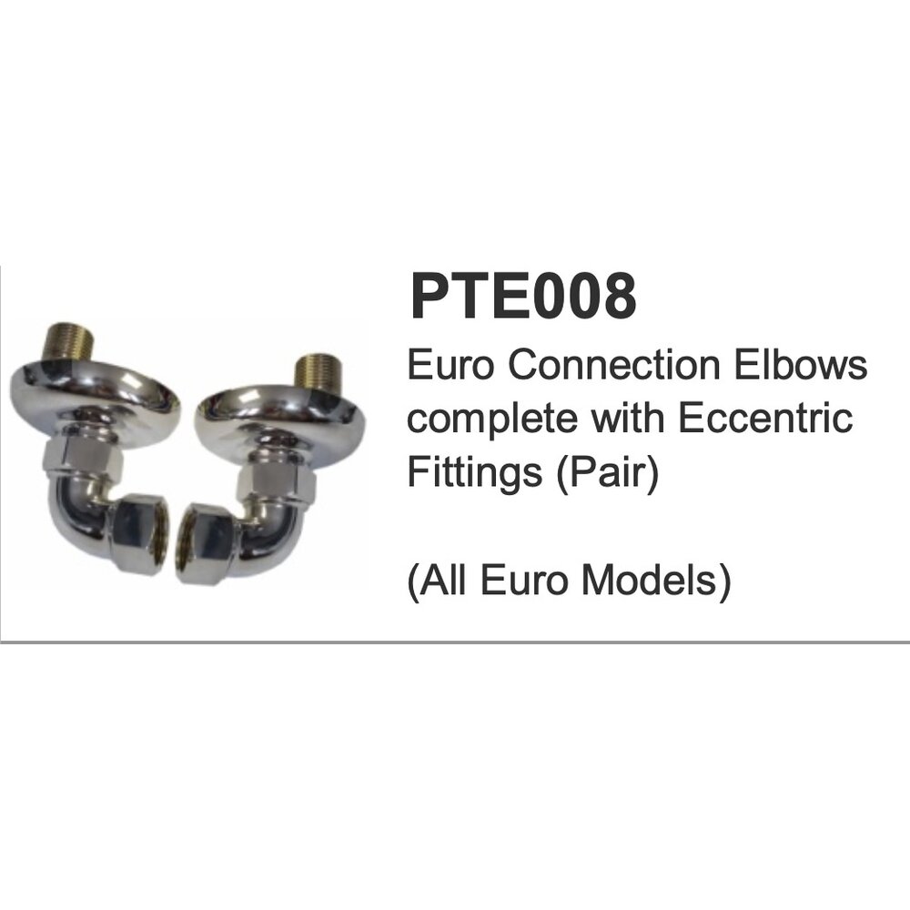 Lefroy Brooks LB Pair Euro connection elbows complete PTE008
