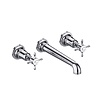 BB Guild Guild 3-hole basin mixer with crosshead  - wall mounted