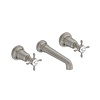 BB Guild Guild 3-hole basin mixer with crosshead  - wall mounted