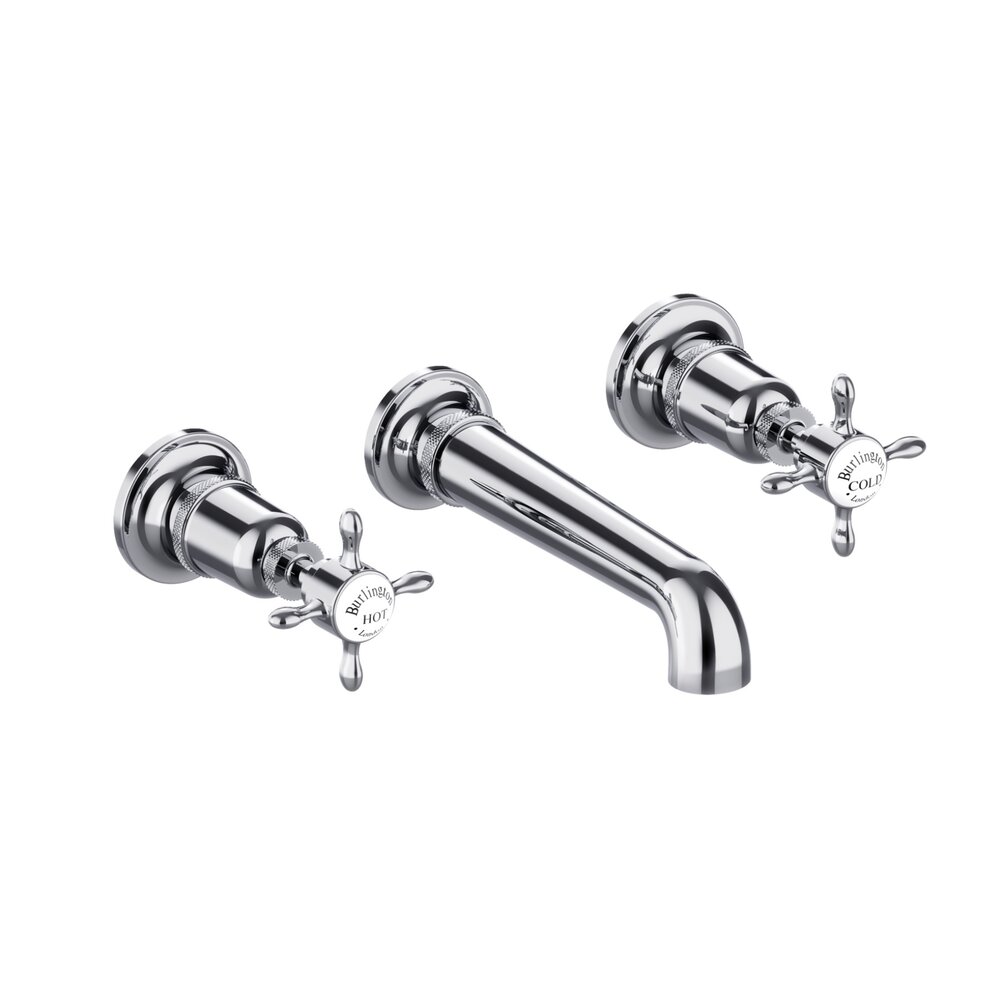 BB Guild Guild 3-hole bath mixer with crosshead  - wall mounted