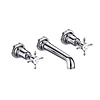 BB Guild Guild 3-hole bath mixer with crosshead  - wall mounted