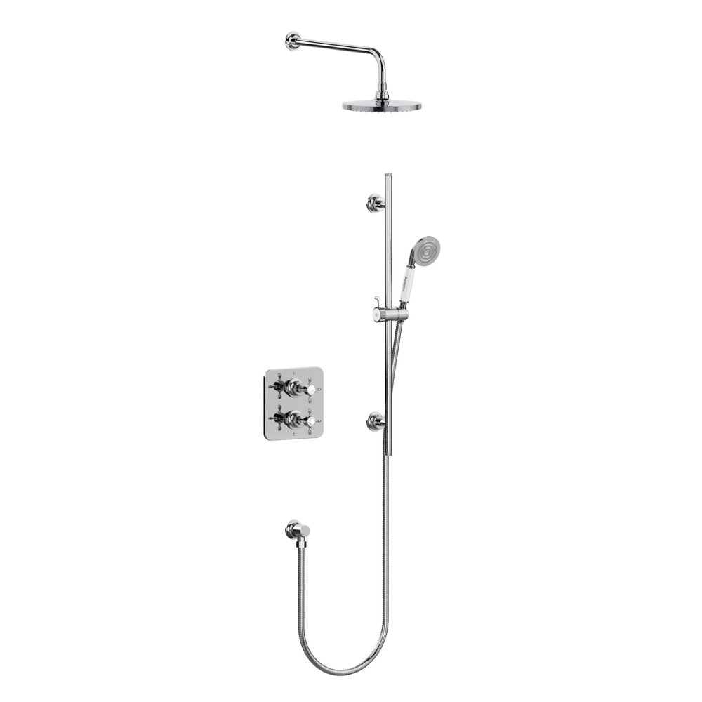 BB Guild Guild Concealed thermostatic shower valve with shower rose and handshower  (sliding rail)
