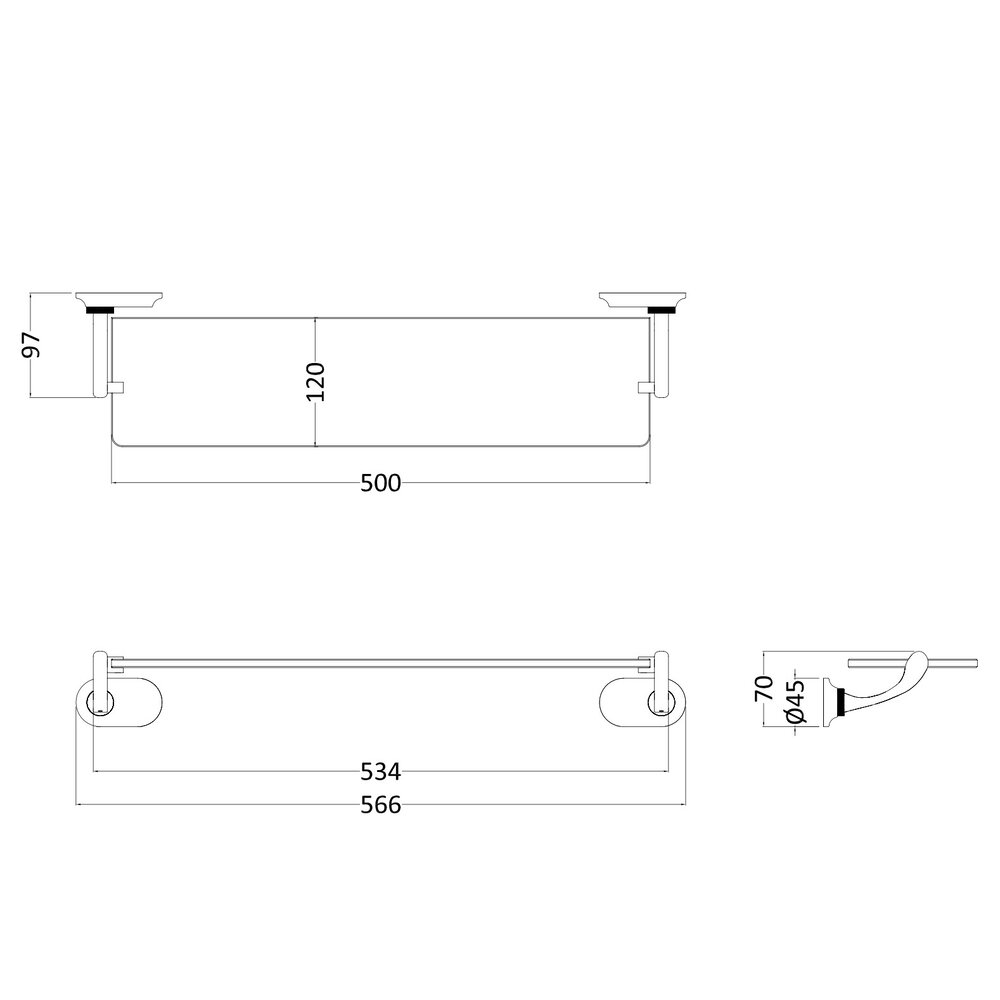 BB Guild Guild glass shelf