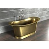 William Holland Freistehende Badewanne aus Kupfer Bateau, Ausführung brushed brass/brushed brass