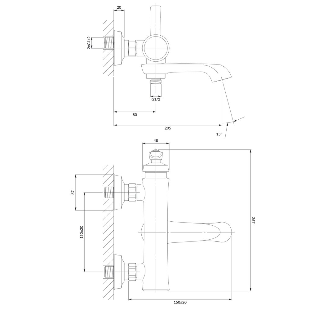 OMNIRES Mischarmatur Badewanne OM5230