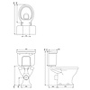 BB Guild Guild Close coupled toilet with cistern - p-trap - rimless pan