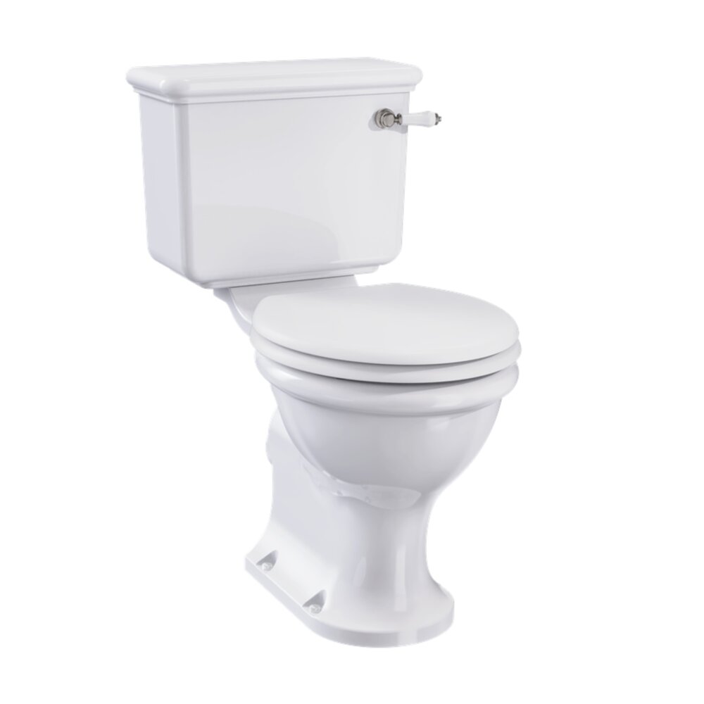 BB Guild Guild Duoblok toilet met porseleinen hendel, achteruitlaat (PK), toiletpot zonder spoelrand -