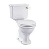 BB Guild Guild Duoblok toilet met porseleinen hendel, achteruitlaat (PK), toiletpot zonder spoelrand -