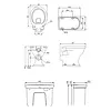 BB Guild Guild Low level toilet with cistern - p-trap - rimless pan