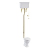 BB Guild Guild Hooghang toilet met porseleinen hendel, achteruitlaat (PK), toiletpot zonder spoelrand