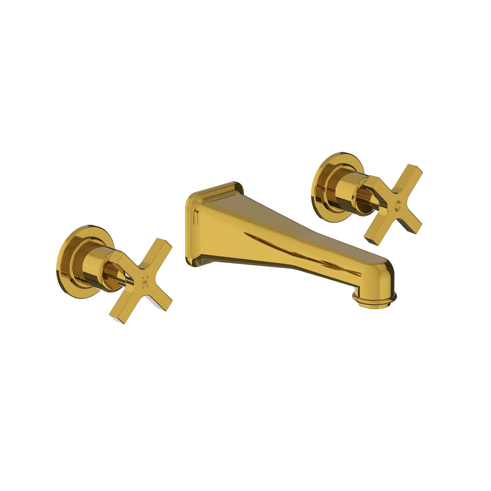 Lefroy Brooks 1935 Janey Mac LB1935 Janey Mac 3-hole wall mounted basin mixer with crosstop handles JH-1218