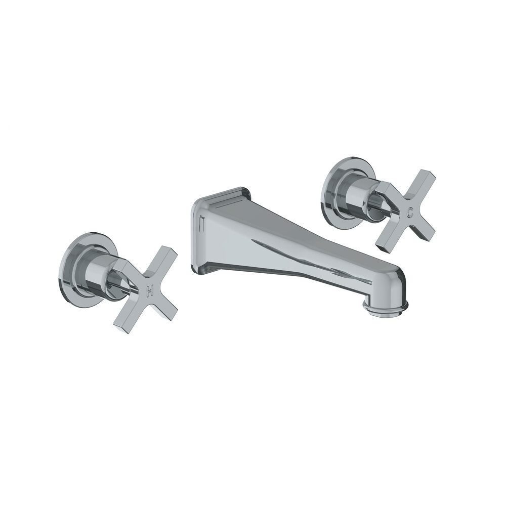 Lefroy Brooks 1935 Janey Mac LB1935 Janey Mac 3-hole wall mounted basin mixer with crosstop handles JH-1218