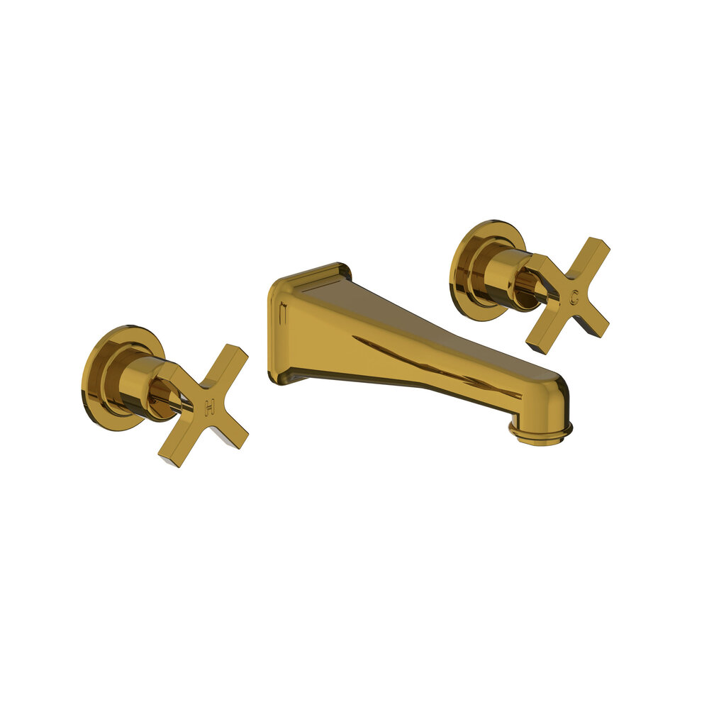 Lefroy Brooks 1935 Janey Mac LB1935 Janey Mac 3-hole wall mounted basin mixer with crosstop handles JH-1218