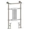 Burlington Klassieke handdoekradiator met witte leden Bloomsbury R2