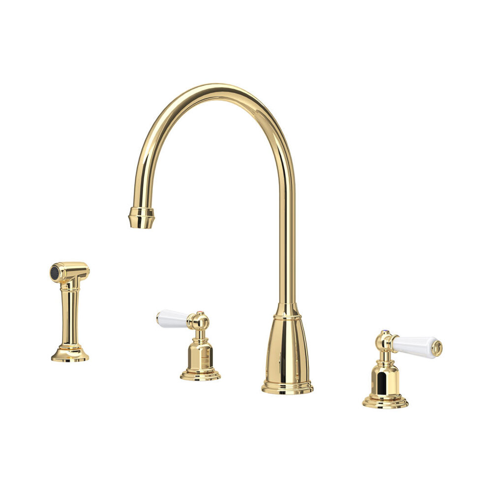 Perrin & Rowe Traditional Kitchen mixer Athenian E.4376 with rinse