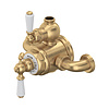 Opbouw douchethermostaat met aansluitbocht 5550/5397 Perrin & Rowe Victorian White Opbouw douchethermostaat met aansluitbocht 5550/5397